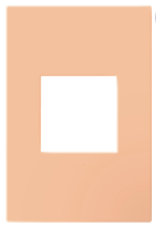 Legrand AWP1G2PY Adorne One-Gang Plus Screwless Wall Plate with Microban, Peachy Finish