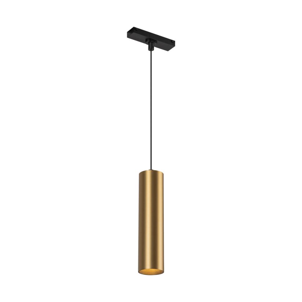 Kuzco Lighting TRP71602-BG Remuda 2 inch LED Track Pendant in Brushed Gold with Clear Acrylic Lens, Color Temperature 3000K, Wattage 8W