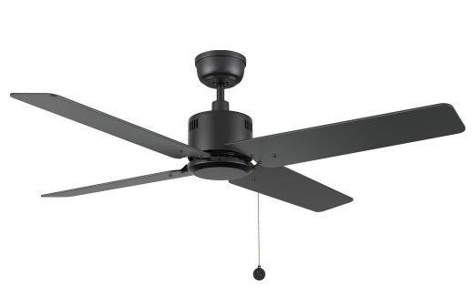 Carro USA CFP524E5-N20-B2-1 Apex Modern Black 52" Ceiling Fan, Black Finish