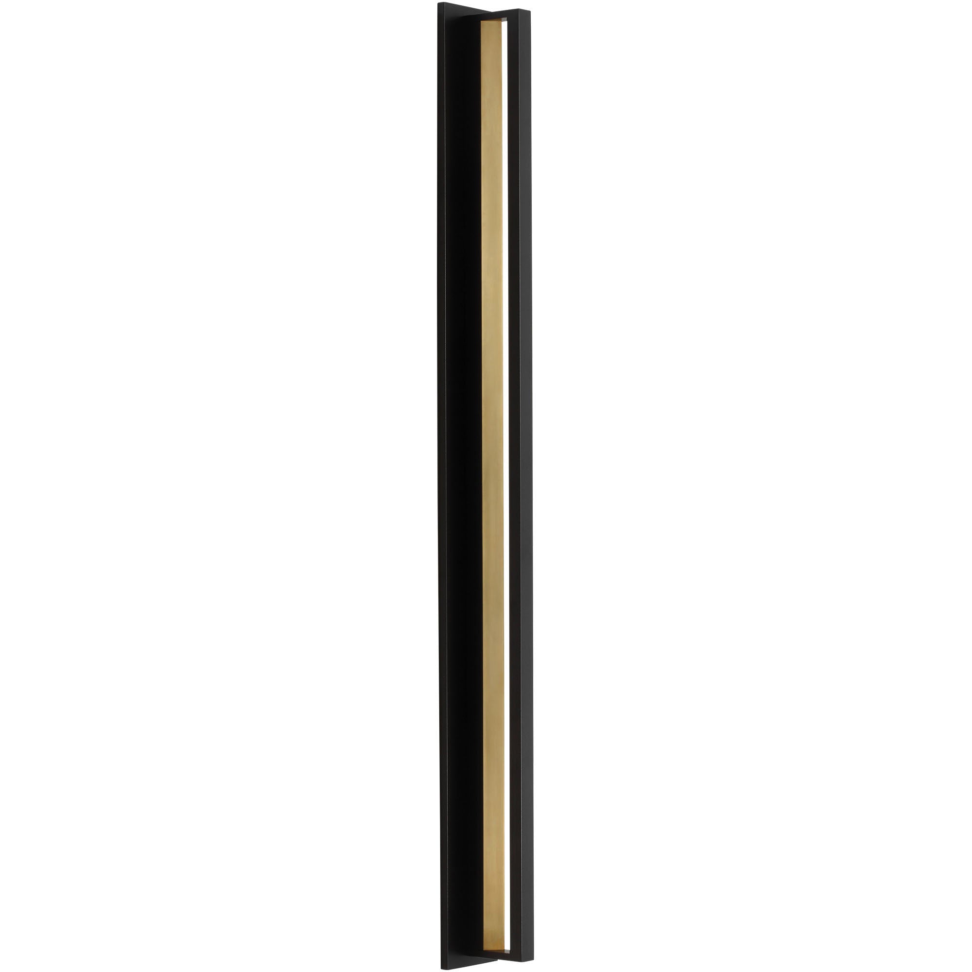 Visual Comfort Architectural 700OWANTN92724BUNV Modern Sean Lavin Anton LED Black Outdoor Wall Sconce, Integrated LED