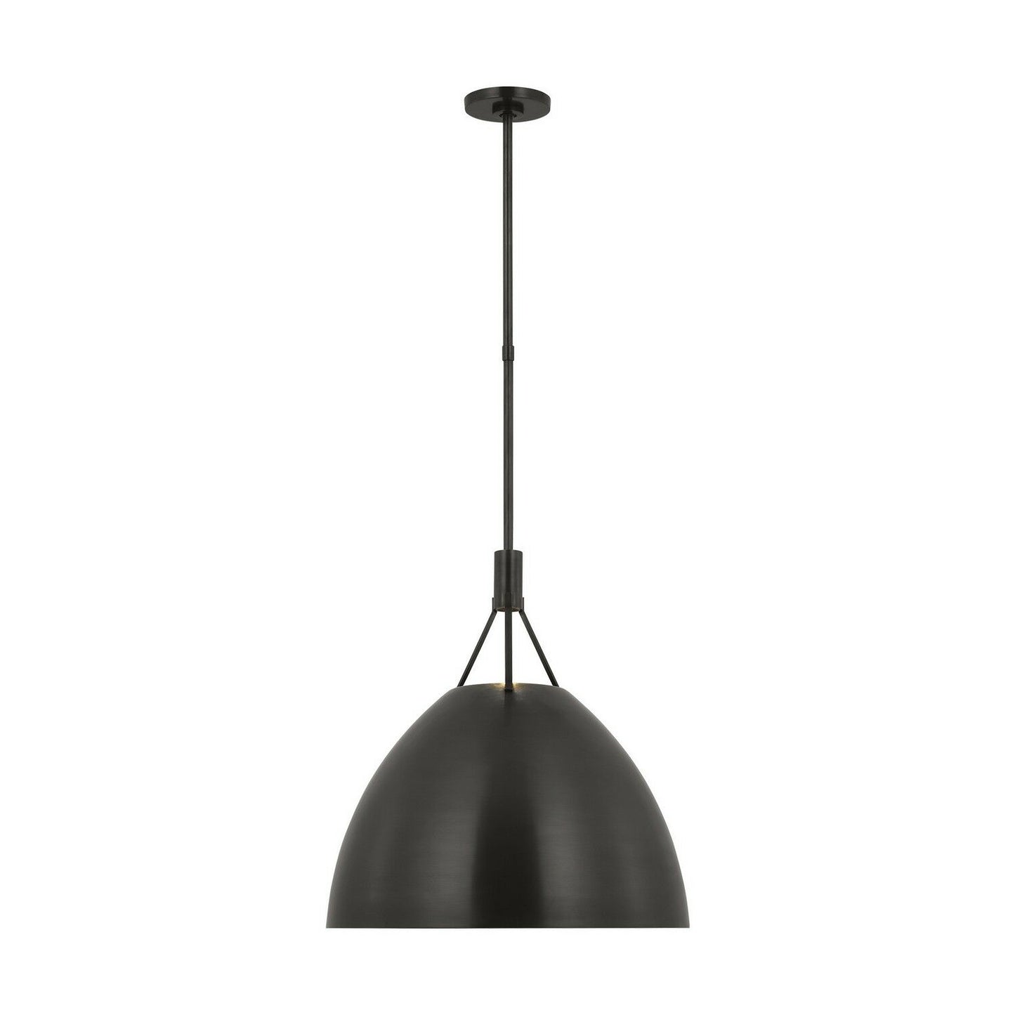 Visual Comfort Modern Collection SLPD26827BZ Sean Lavin Sospeso Dome 1 Light 18" LED Pendant Bronze 2700K