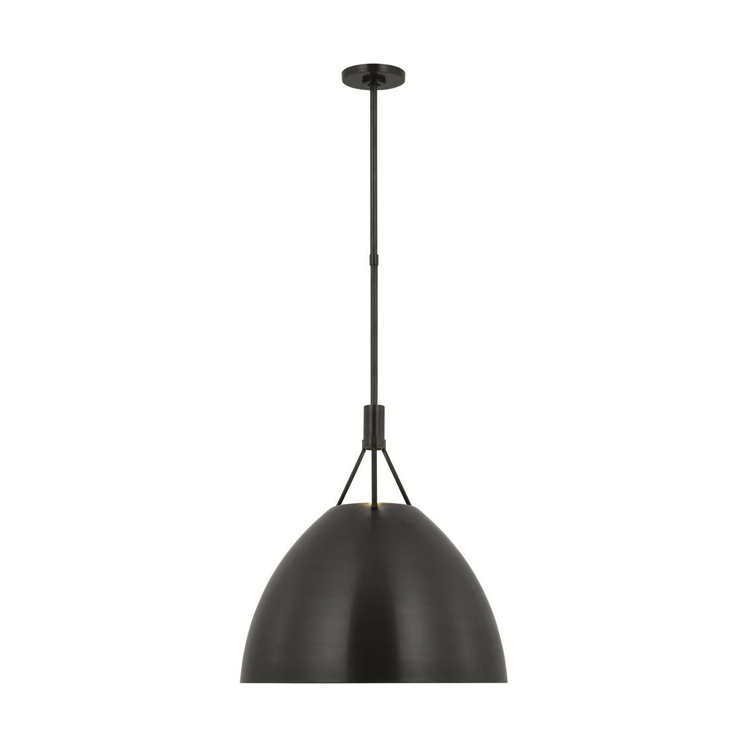 Visual Comfort Modern Collection SLPD26827BZ Sean Lavin Sospeso Dome 1 Light 18" LED Pendant Bronze 2700K