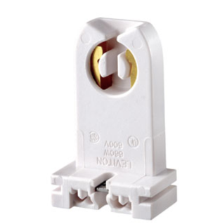 Leviton 13359-N Medium Base, Standard Fluorescent Lamp holder White Captive Nut Screws Packed Bulk (Copy)