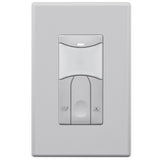 SensorWorx SWX-123-D-GY Wall Switch Sensor - Dual Tech - Manual On - 0-10V Dimming - 120-277V - Gray