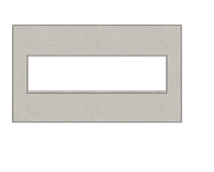 Legrand AWM4GTL4 Adorne 4-Gang Screwless Wall Plate, True Linen Finish