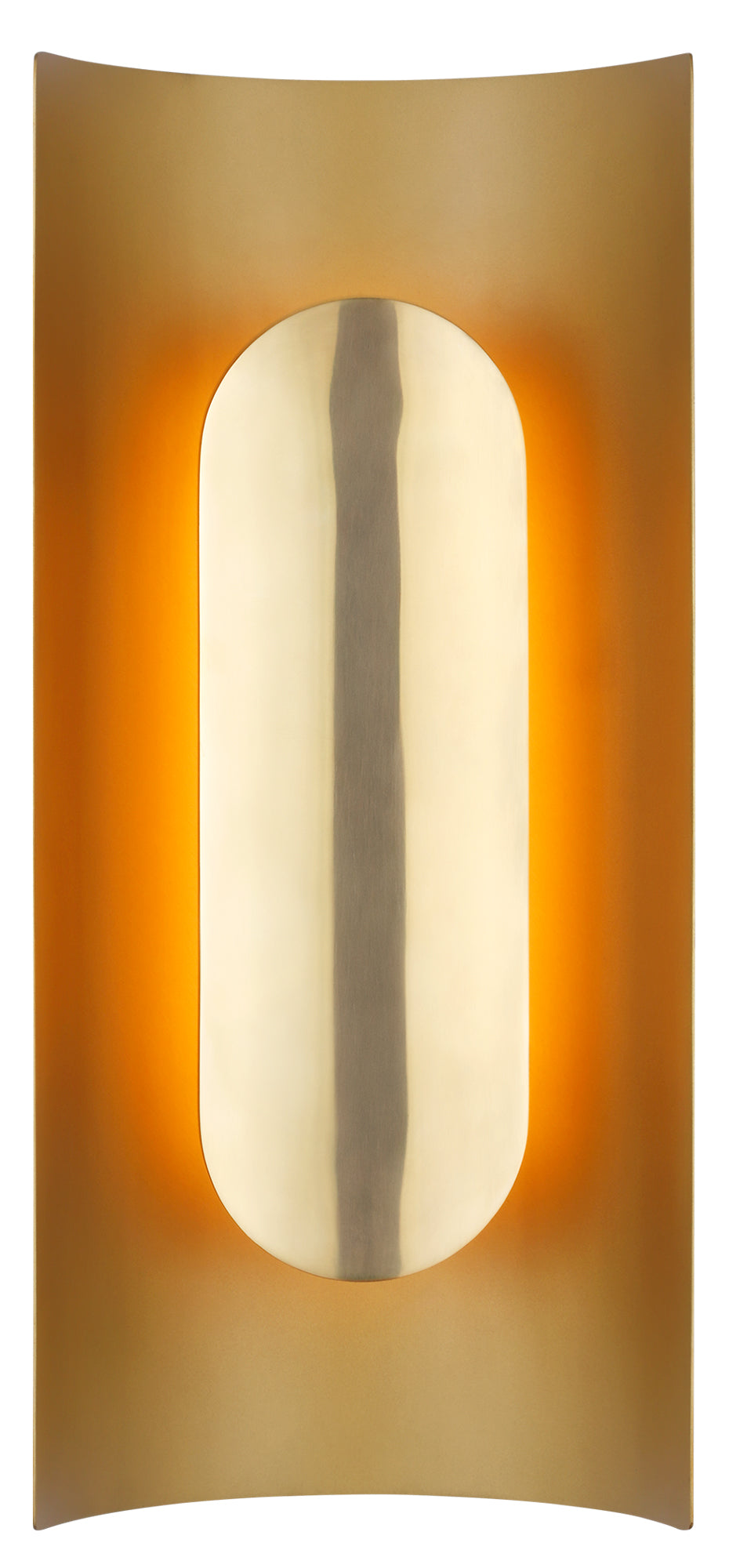 Visual Comfort Architectural PBWS50227HAB Modern Peter Bristol Shielded 1 Light 3.7 inch Hand Rubbed Antique Brass ADA Sconce Wall Light