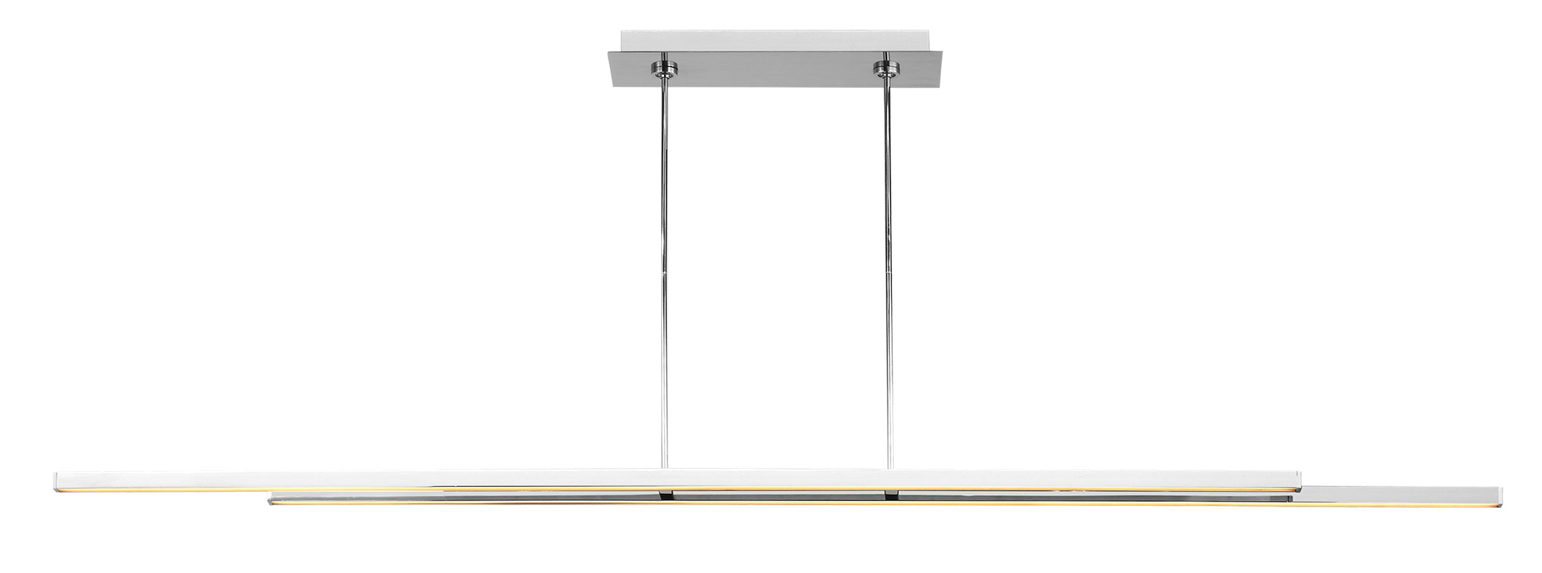Visual Comfort Architectural 700LSSTG284PSS-LED927 Modern Mick De Giulio Stagger 2 Light 83.5 inch Polished Stainless Steel Linear Chandelier Ceiling Light