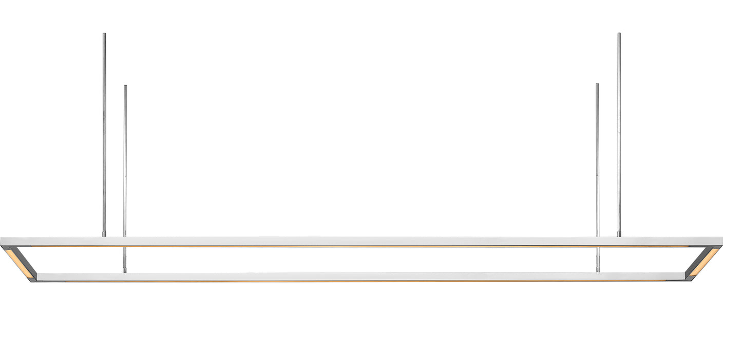 Visual Comfort Architectural 700LSSTG84PSS-LED927-277 Modern Mick De Giulio Stagger 1 Light 84 inch Polished Stainless Steel Linear Chandelier Ceiling Light