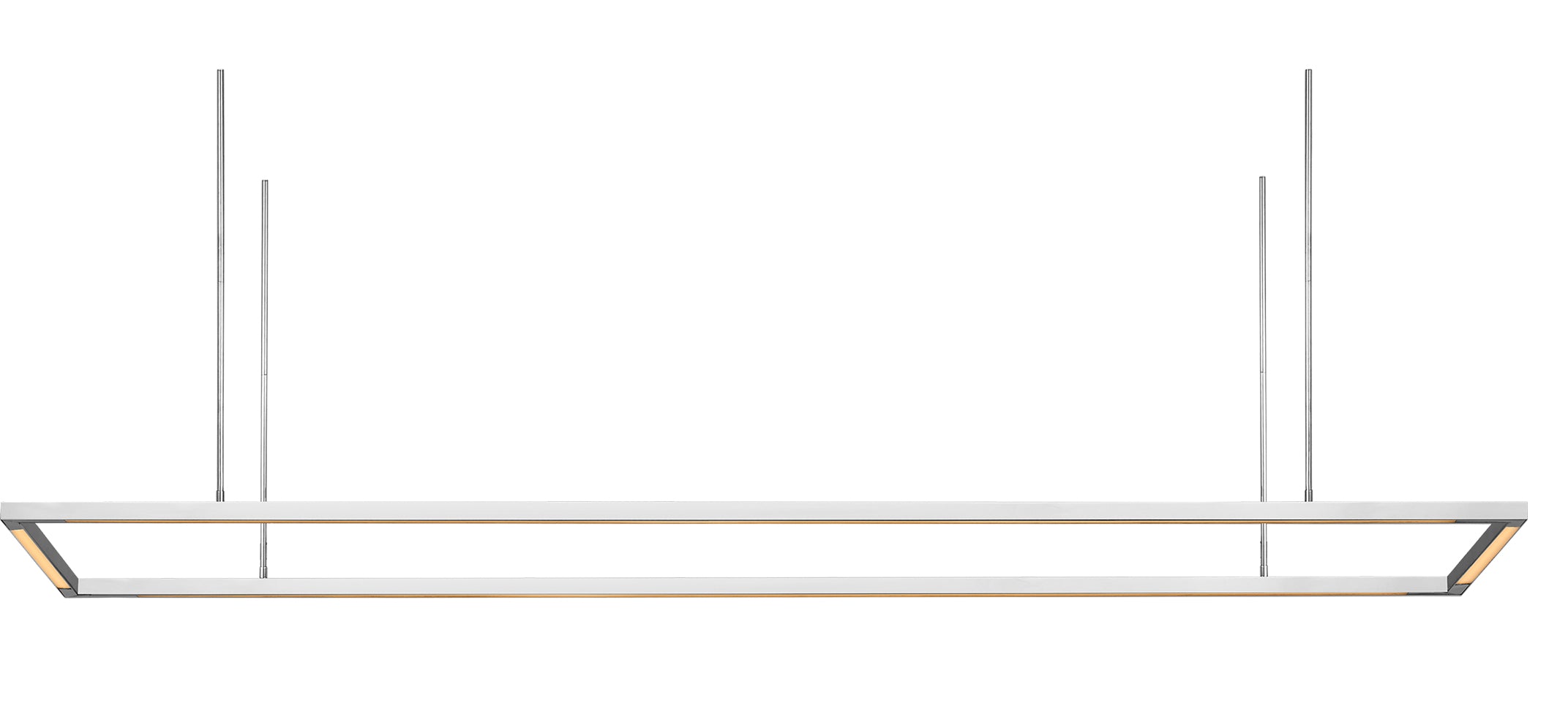 Visual Comfort Architectural 700LSSTG84PSS-LED927-277 Modern Mick De Giulio Stagger 1 Light 84 inch Polished Stainless Steel Linear Chandelier Ceiling Light