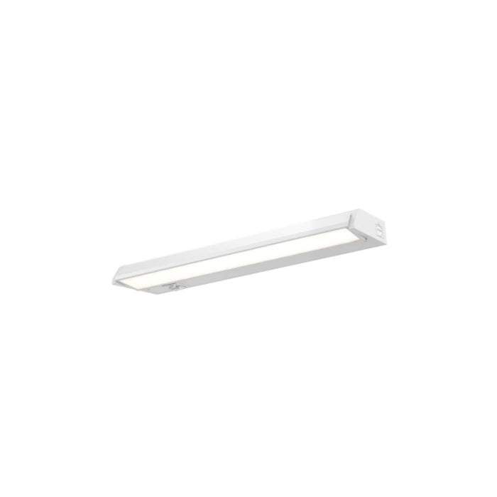 DALS Lighting 9018CC-WH 18" LED Under Cabinet Light, Lumens 560Lm, Multi-Color Temperature, Voltage 120V, Watt 8W, White Finish