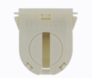 Leviton 13662-OSL Fluorescent Lamp holder, Dedicated T8, 16mm Lamp Center, Small Bi-pin, 660w-600v (White)