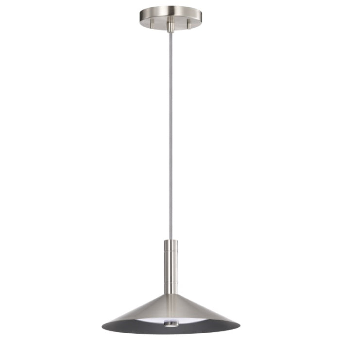 Nuvo 62-2081 Corrine LED Pendant, 10IN, Wattage 18W, Multi-Color Temperature, Brushed Nickel