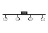 AFX Lighting GRGF4450L30D1BK Gregor 30 Inch LED Fixed Rail Light In Black