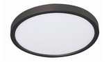 AFX Lighting EGRF1625LAJD2BK Edge 16 Inch LED CCT Flush Mount In Black With White Acrylic Diffuser