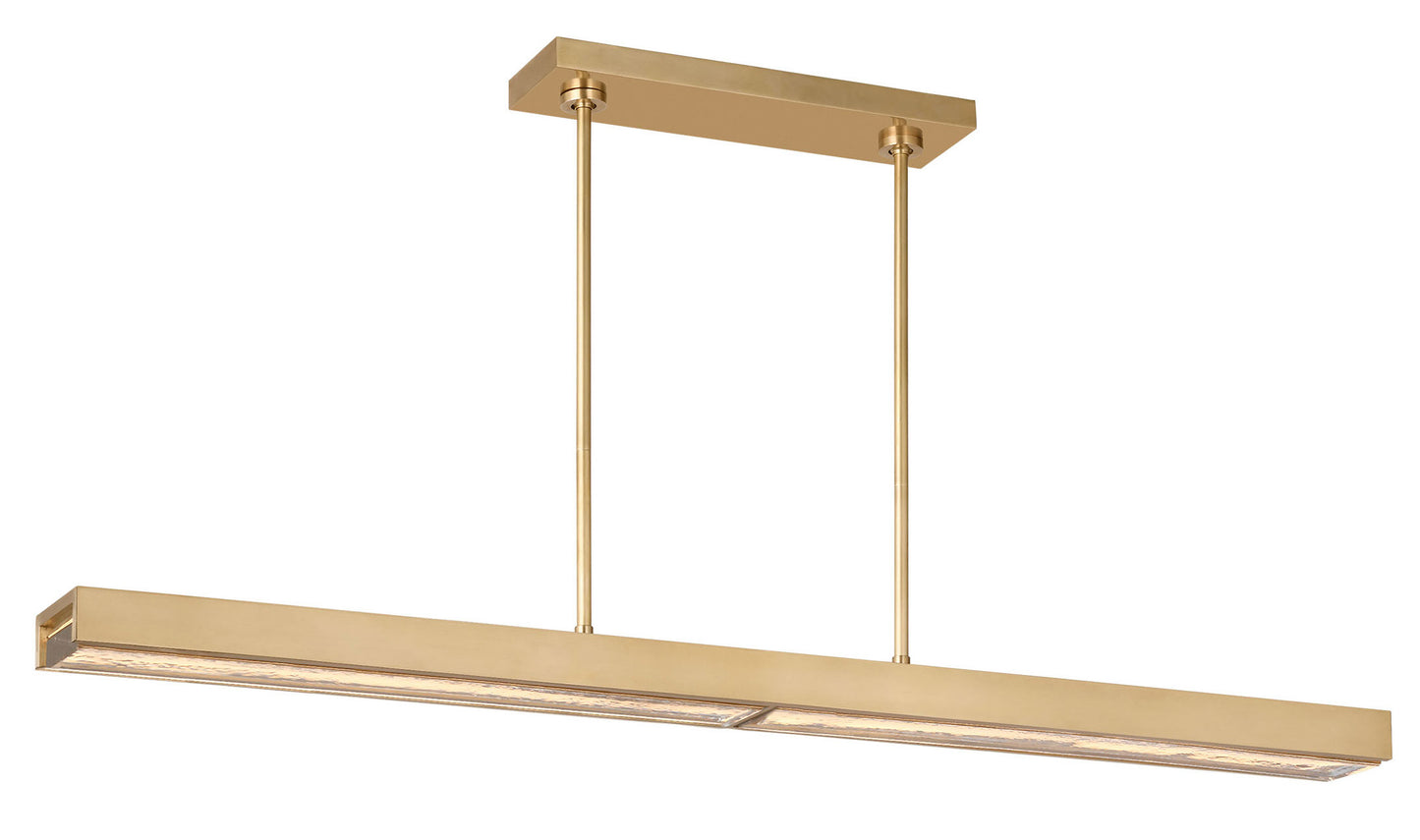 Visual Comfort Architectural AKLS242WDBZCG AvroKO Maybeck Linear LED Chandelier, Bronze, 3000K–1800K