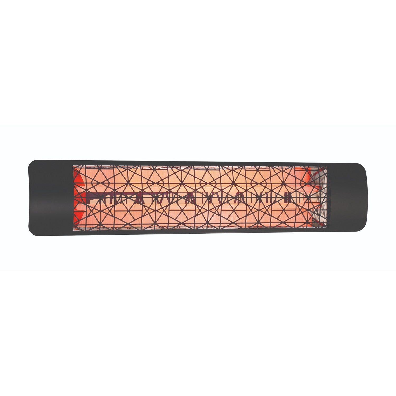 Eurofase EF40208B4 Dual Element 39 Inch 4000 Watt Electric Patio Heater With Astra Decor Plate - 208V - Black