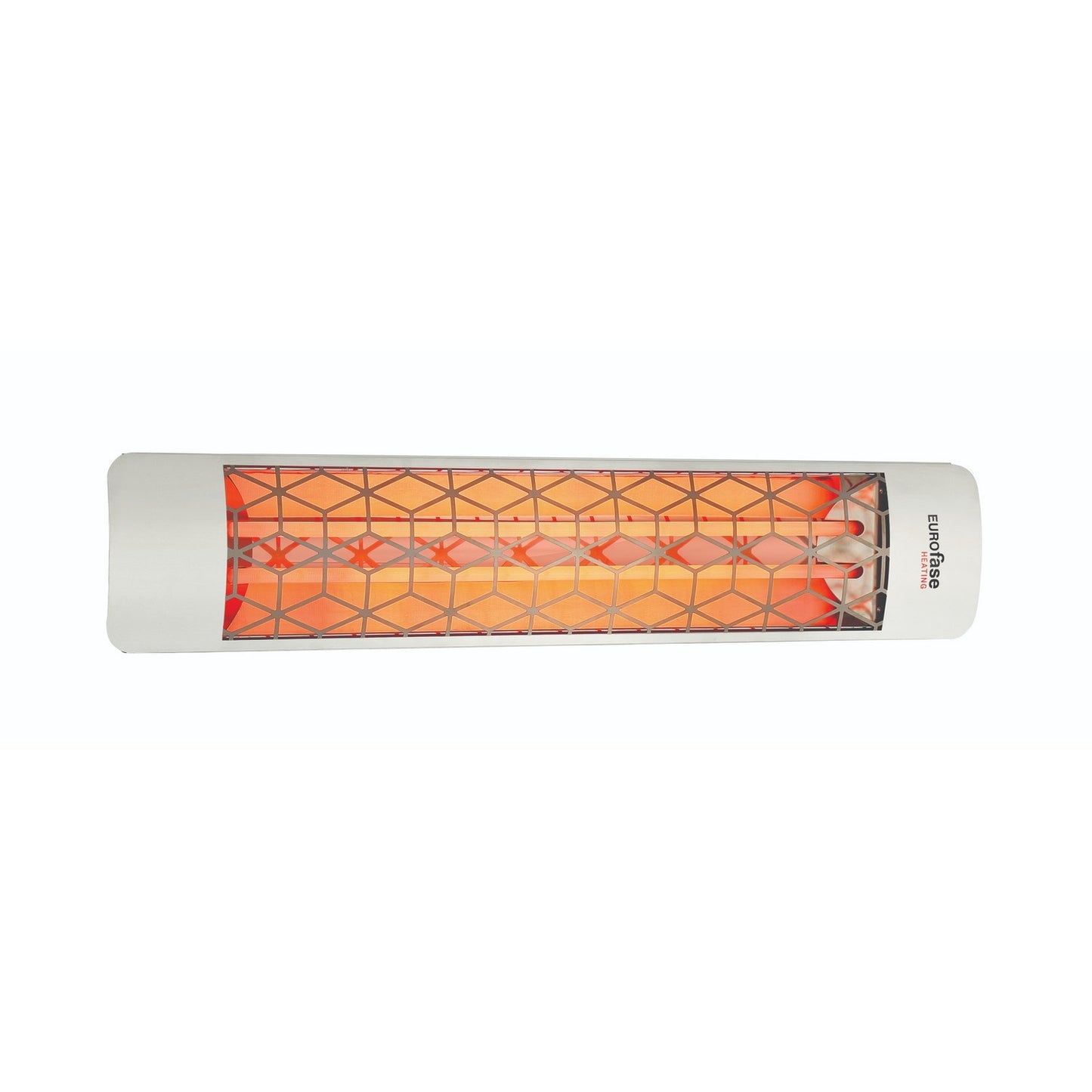 Eurofase EF40208S6 Dual Element 39 Inch 4000 Watt Electric Patio Heater With Stella Decor Plate - 208V - Stainless Steel