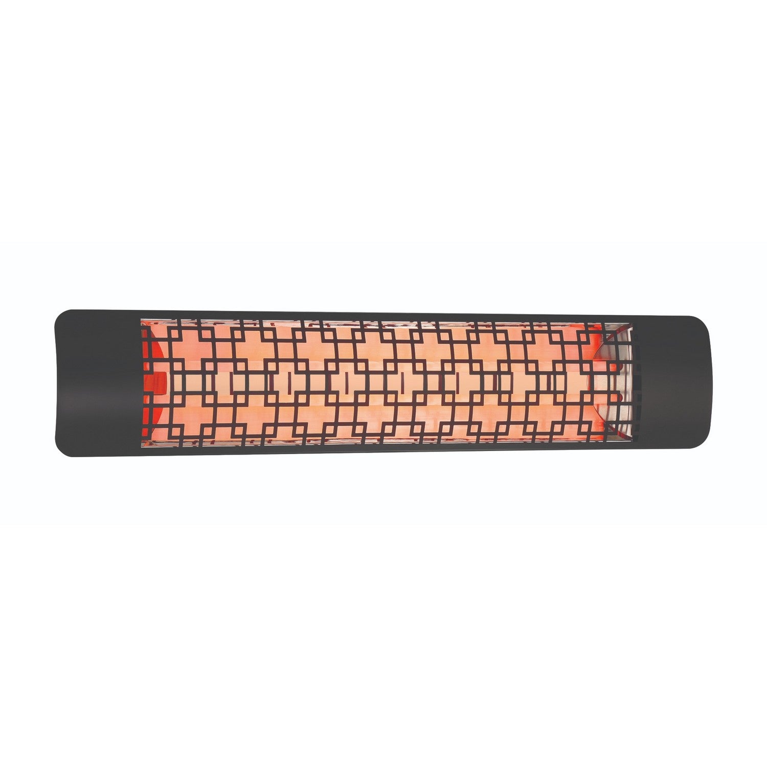Eurofase EF50240B5 Dual Element 39 Inch 5000 Watt Electric Patio Heater With Brix Decor Plate - 240V - Black