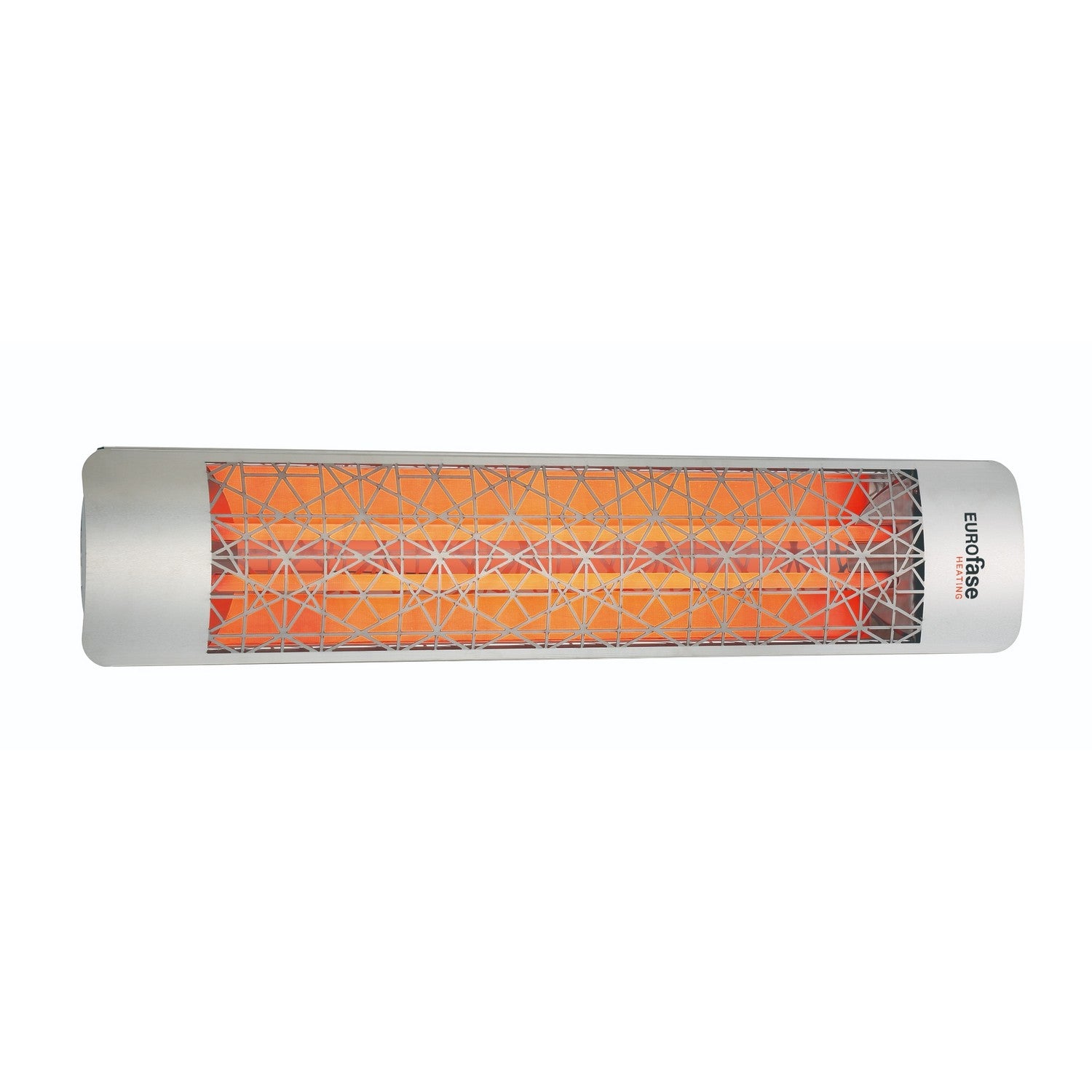 Eurofase EF50240S4 Dual Element 39 Inch 5000 Watt Electric Patio Heater With Astra Decor Plate - 240V - Stainless Steel