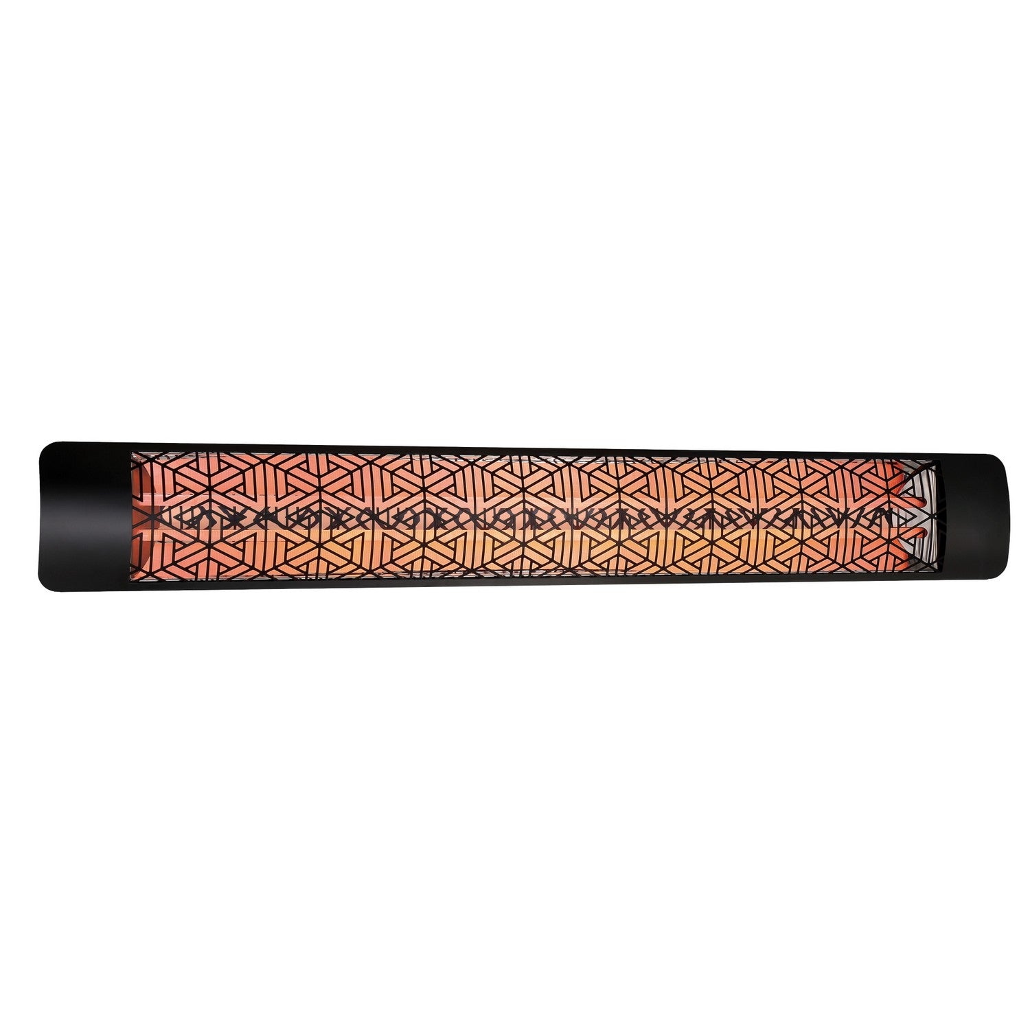 Eurofase EF60480B3 Dual Element 61 Inch 6000 Watt Electric Patio Heater With Mason Decor Plate - 408V - Black