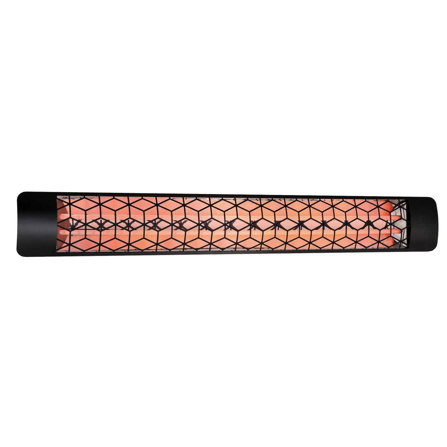 Eurofase EF60480B6 Dual Element 61 Inch 6000 Watt Electric Patio Heater With Stella Decor Plate - 408V - Black