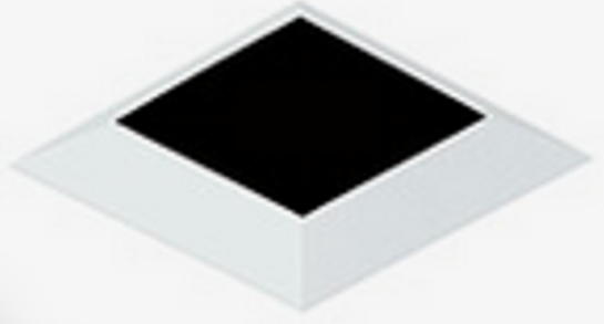 Visual Comfort Architectural E4SLF-LZ Element 4" Square Flat Lensed Trim, Flangeless, Antique Bronze Finish