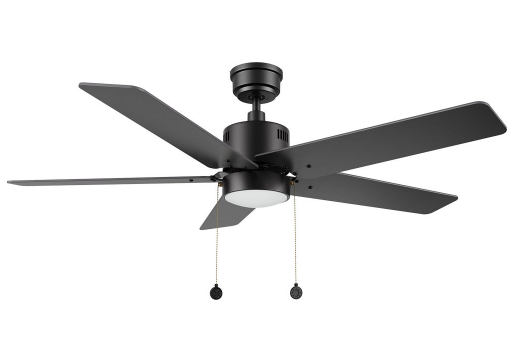 Carro USA CFP525E5-L21-B2-1 Apex Contemporary Black LED 52" Ceiling Fan, Black Finish