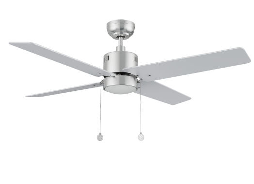 Carro USA CFP524E5-L22-SJ-1 Apex Contemporary LED 52" Home Ceiling Fan, Brushed Nickel/Silver Finish