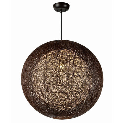 Maxim Lighting 14407CHWT Bali 1 Light 24 inch Chocolate/White Globe Chandelier - Main View