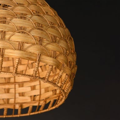 Maxim Lighting 14413NABK Tahiti 1 Light 20 Inch Natural Black Pendant Ceiling Light - Detail View