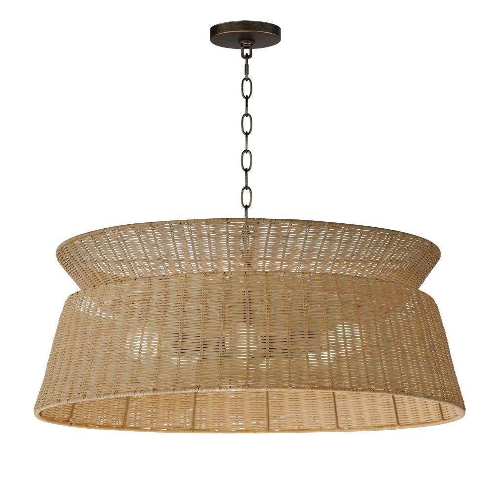 Maxim Lighting 14416NADBZ Tahiti 6 Light Dark Bronze Chandelier - Main Product View