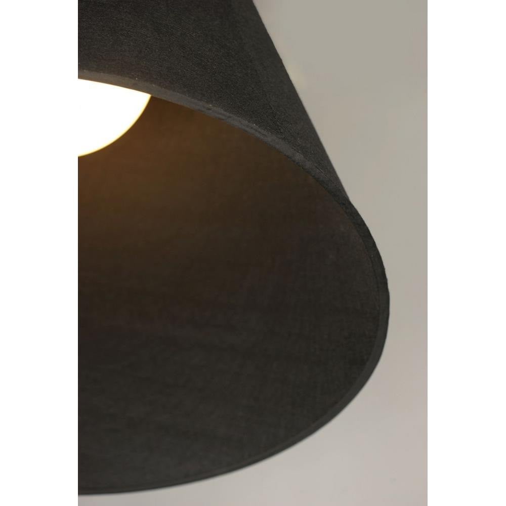 Maxim Lighting 14438BKPN Acoustic Pendant - interior close-up of black felt cone shade illuminated