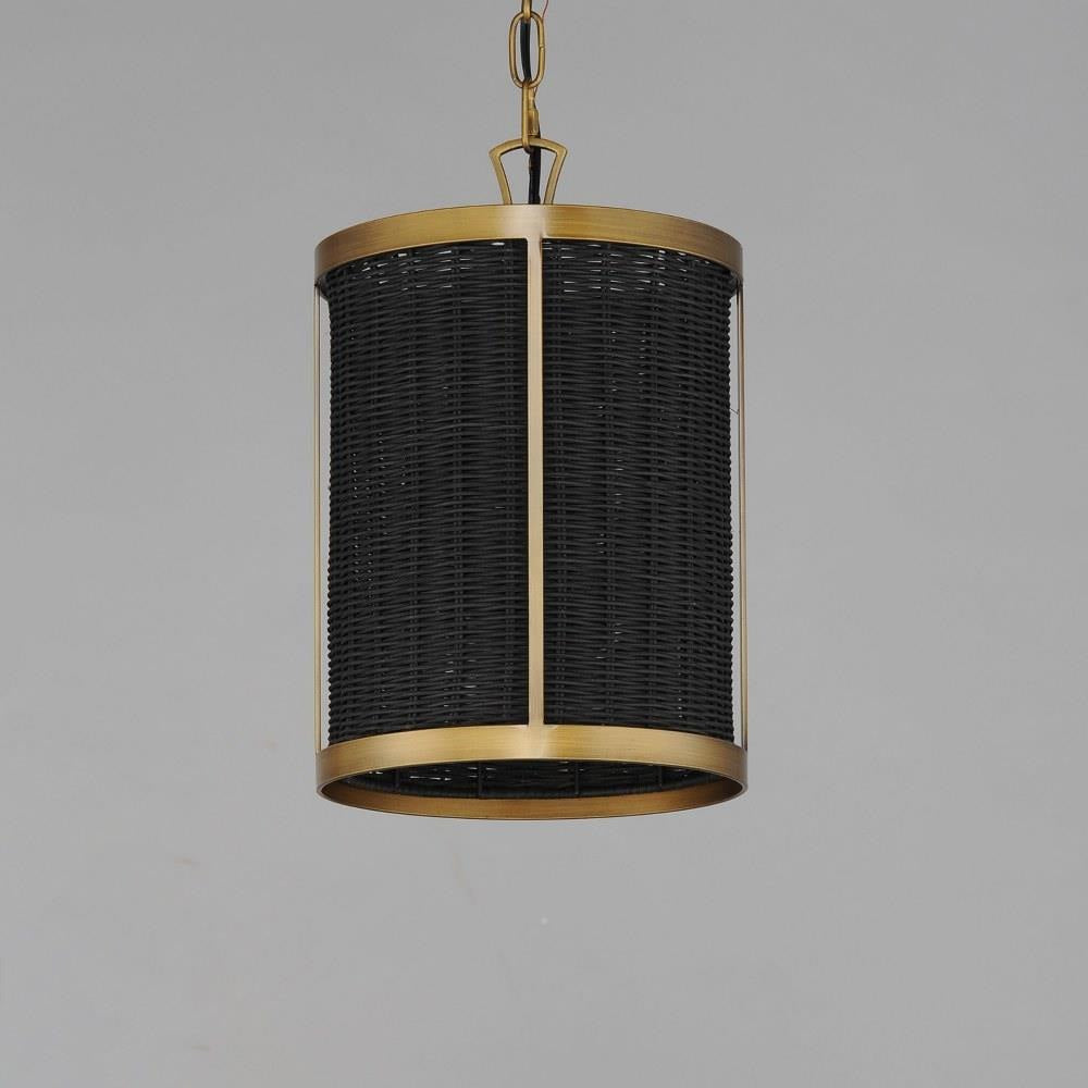Maxim Lighting 14461BRNAB Rattan 1 Light Pendant - Side View