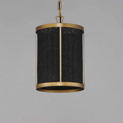 Maxim Lighting 14461BRNAB Rattan 1 Light Pendant - Side View