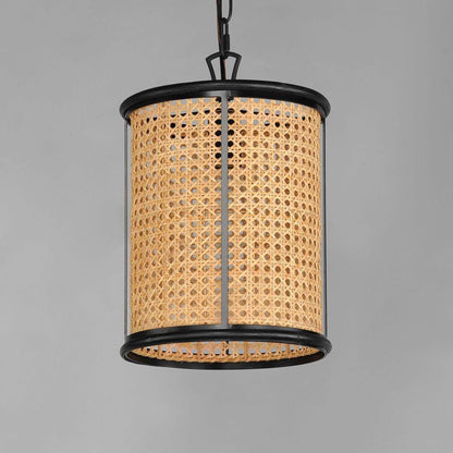 Maxim Lighting 14471NABK Cane 1 Light Natural Black Pendant Ceiling Light - Angle View