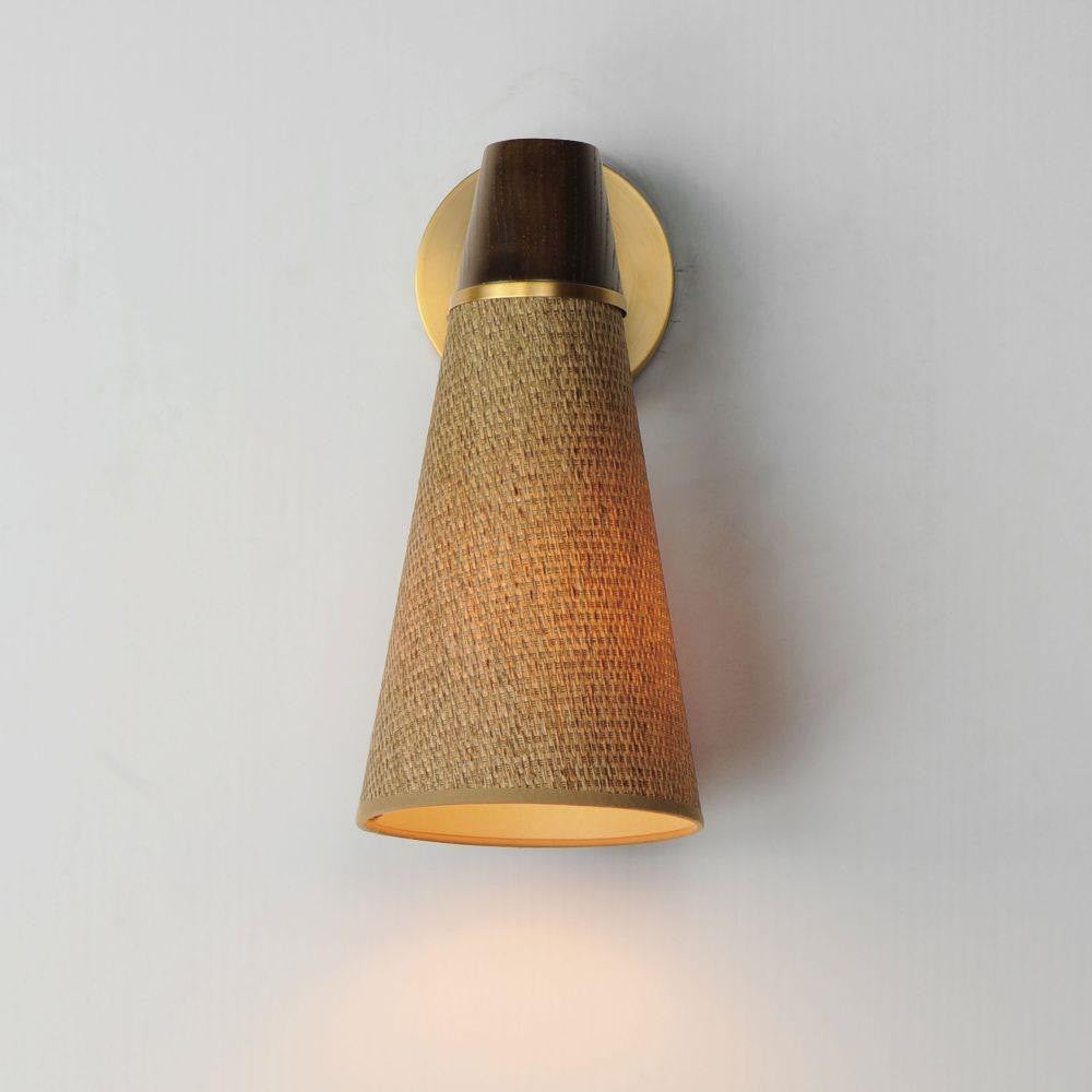 Maxim Lighting 14480GCNAB Sumatra 1 Light Wall Sconce Illuminated on Wall