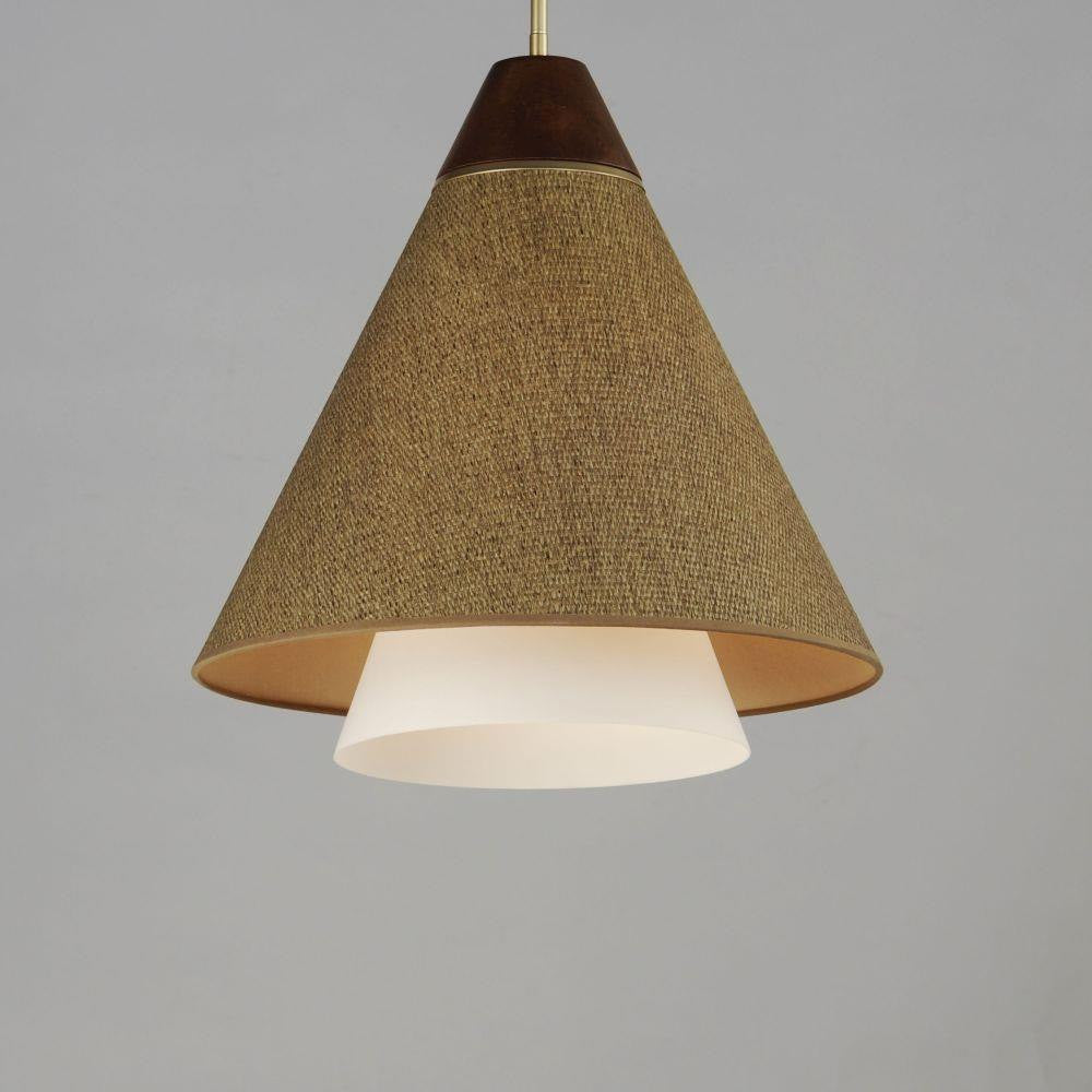 Maxim Lighting 14483GCNAB Sumatra Pendant - Angled Close-Up View