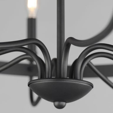 Maxim Lighting 14498SN Frankie 8 Light Chandelier Center Detail