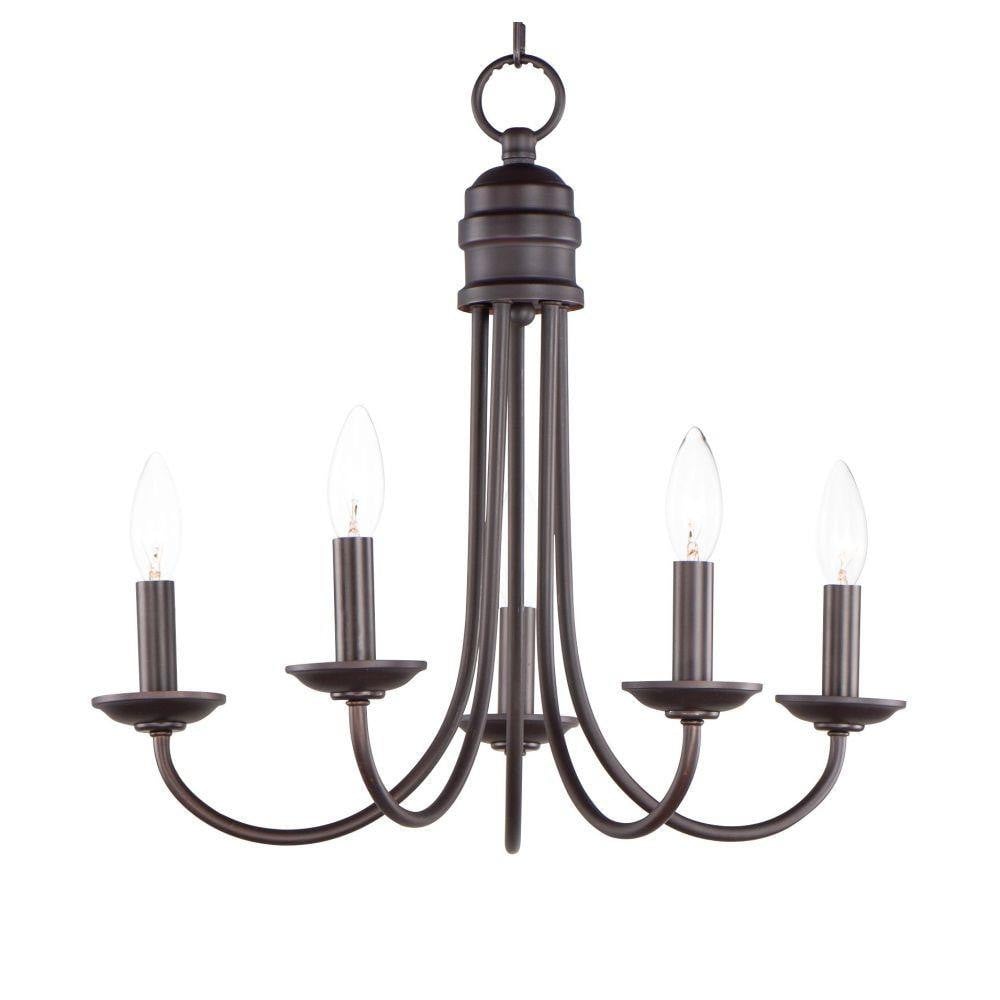Maxim Lighting 10345OI Logan 5 Light 21 inch Oil Rubbed Bronze Chandelier Ceiling Light