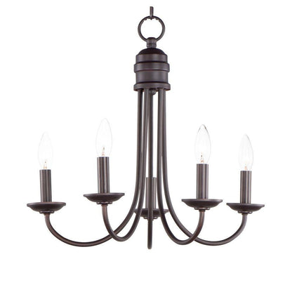 Maxim Lighting 10345OI Logan 5 Light 21 inch Oil Rubbed Bronze Chandelier Ceiling Light