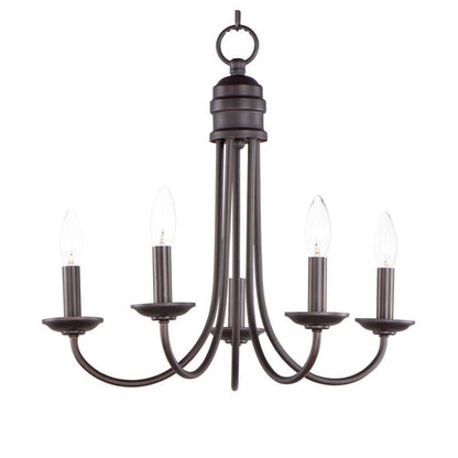 Maxim Lighting 10345SN Logan 5 Light 21 Inch Satin Nickel Chandelier Ceiling Light