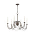 Maxim Lighting 12166GL Plumette 6 Light 28 inch Gold Leaf Chandelier Ceiling Light