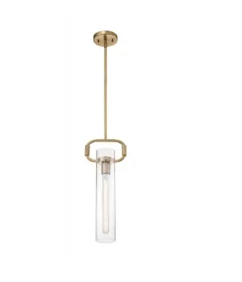 Nuvo 60-7143 Teresa Series Pendant Light w/ Clear Glass, Wattage 60W, Burnished Brass