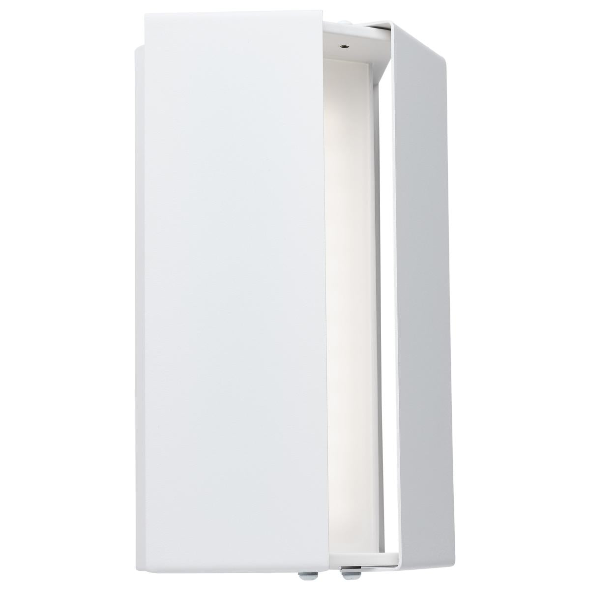 Nuvo 62-246 Peak LED Wall Sconce, Multi-Color Temperature, Matte White Finish