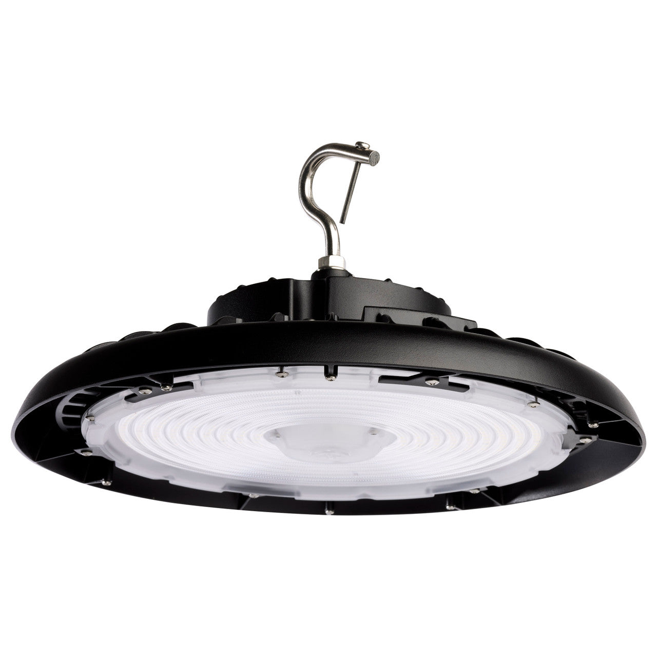 Nuvo 65-771R2 UFO LED High Bay, Selectable Wattage 150W, 175W, 200W, Multi-Color Temperature, Voltage 120-347V, Black