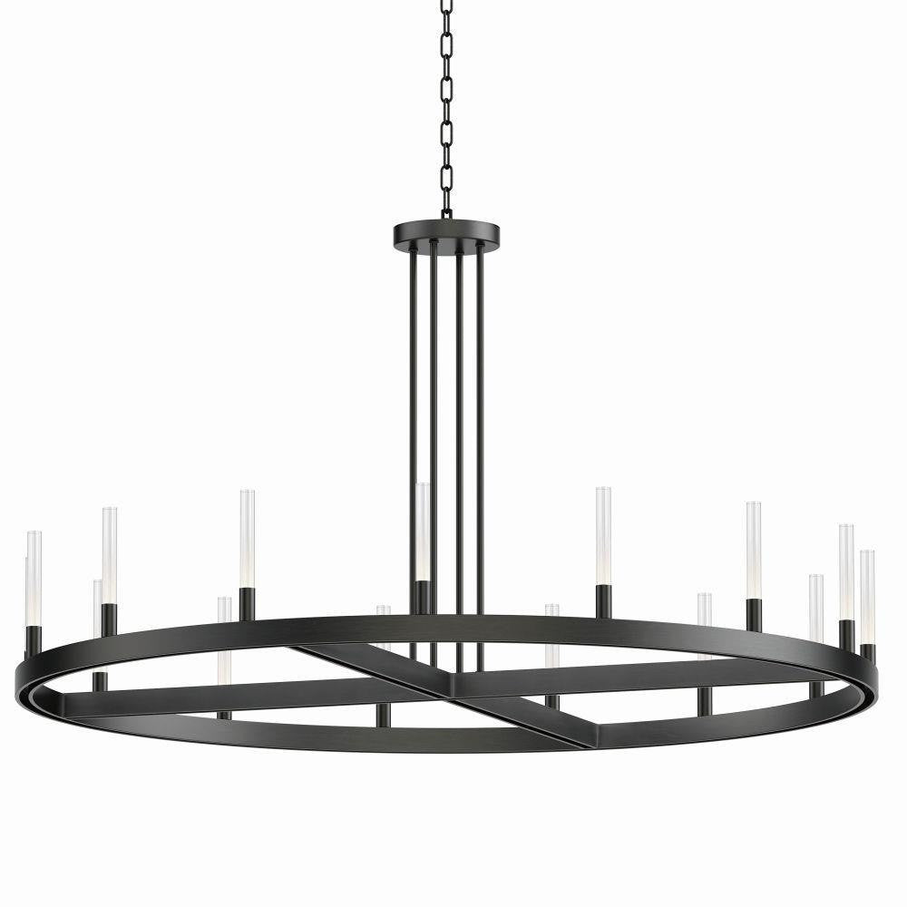 Maxim Lighting 16168CRBK Ovation 15 Light 47 inch Black Chandelier Ceiling Light