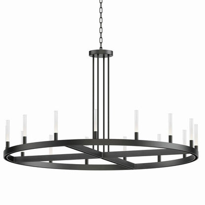 Maxim Lighting 16168CRBK Ovation 15 Light 47 inch Black Chandelier Ceiling Light