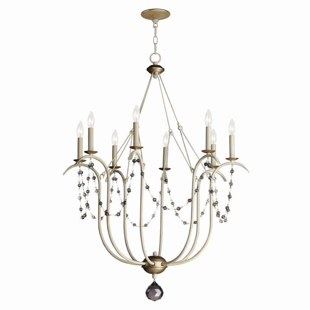 Maxim Lighting 20488GN Formosa 8 Light Chandelier - Full Product View with Chain Suspension