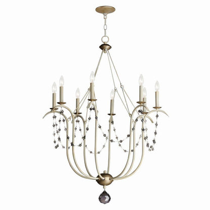 Maxim Lighting 20488GN Formosa 8 Light Chandelier - Full Product View with Chain Suspension