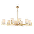 Maxim Lighting 21288SWSN Dart 8 Light 28 Inch Satin Nickel Chandelier Ceiling Light - full view